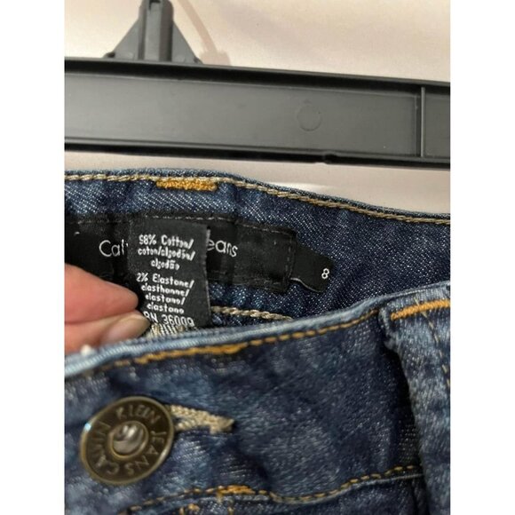 Calvin klein Jean Shorts Distressed Look Size 8 Raw Hem - Picture 7 of 7